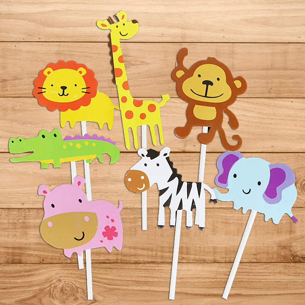 

35pcs Animal Theme Cake Party Supplies