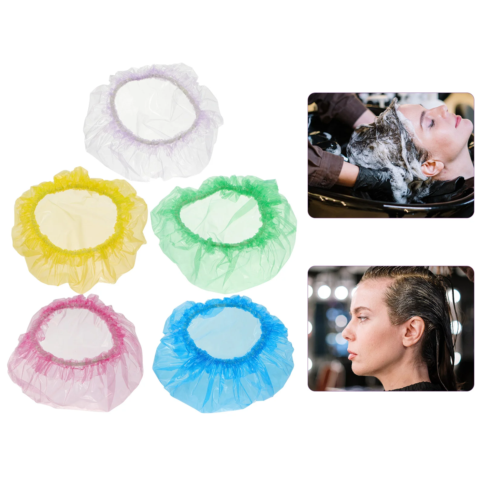 

Ear Shower Cover Protector Covers Caps Hairdressing Disposable Cap Waterproof Hair Protectors Earmuffs Clear Salon