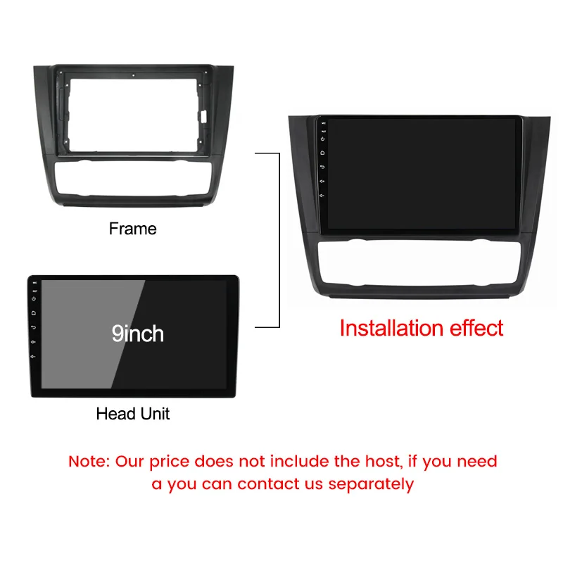 Автомобильная рама для радиоприемника 9 дюймов BMW 1 серии E81 E82 E87 E88 2008-2012
