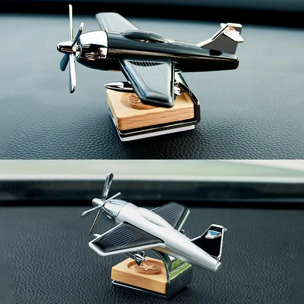Novelty Car Perfume  Creative Widely Used Car Air Freshener  Solar Airplane Model Car Perfume images - 6