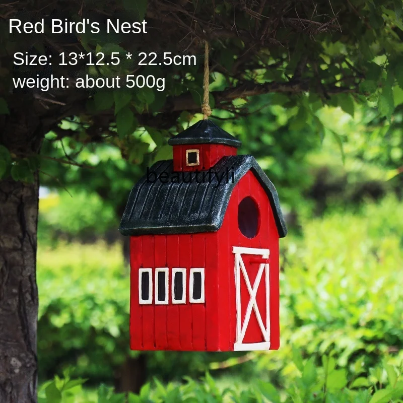 

YJ Bird's Nest Grass Nest Ornament Decoration Hemp Rope Creative Pendant