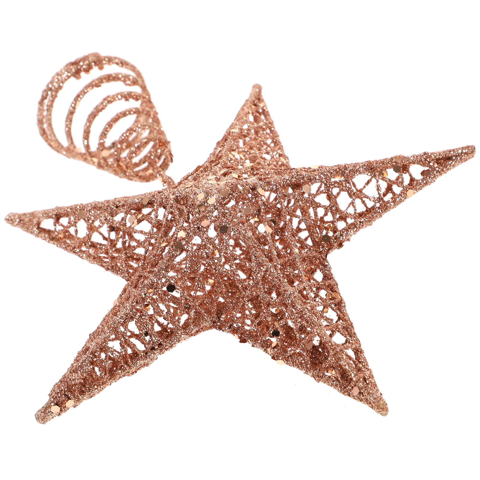 

Christmas Tree Topper Glitter Rosy Star Tree Topper- 7 8 inch Christmas Christmas Tree Topper for Indoor Outdoor Home Party