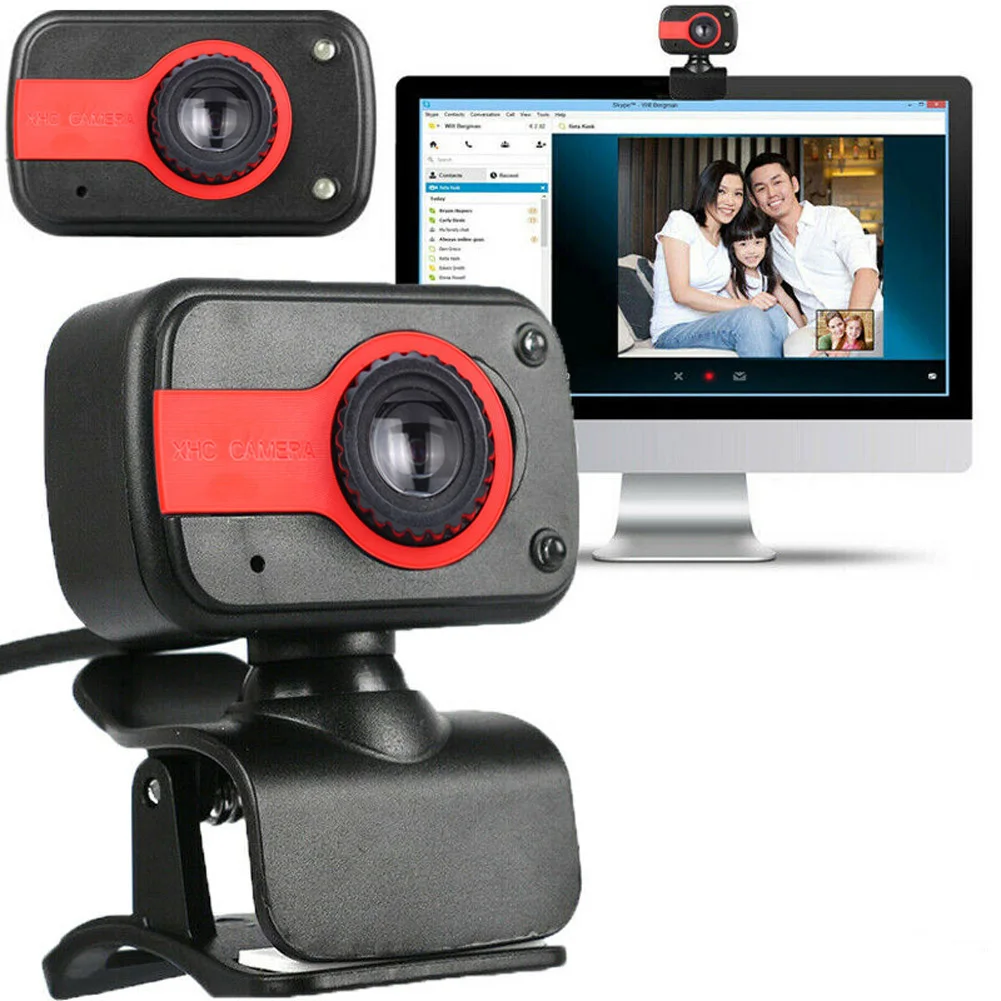 

Rotatable Digital USB Computer Webcam With Microphone PC Video Camera Laptop Home