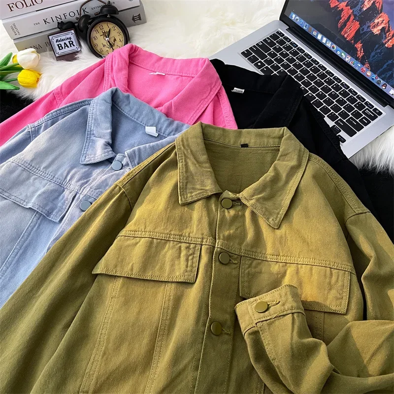 Джинсовая куртка унисекс с эффектом потертости модный универсальный кардиган