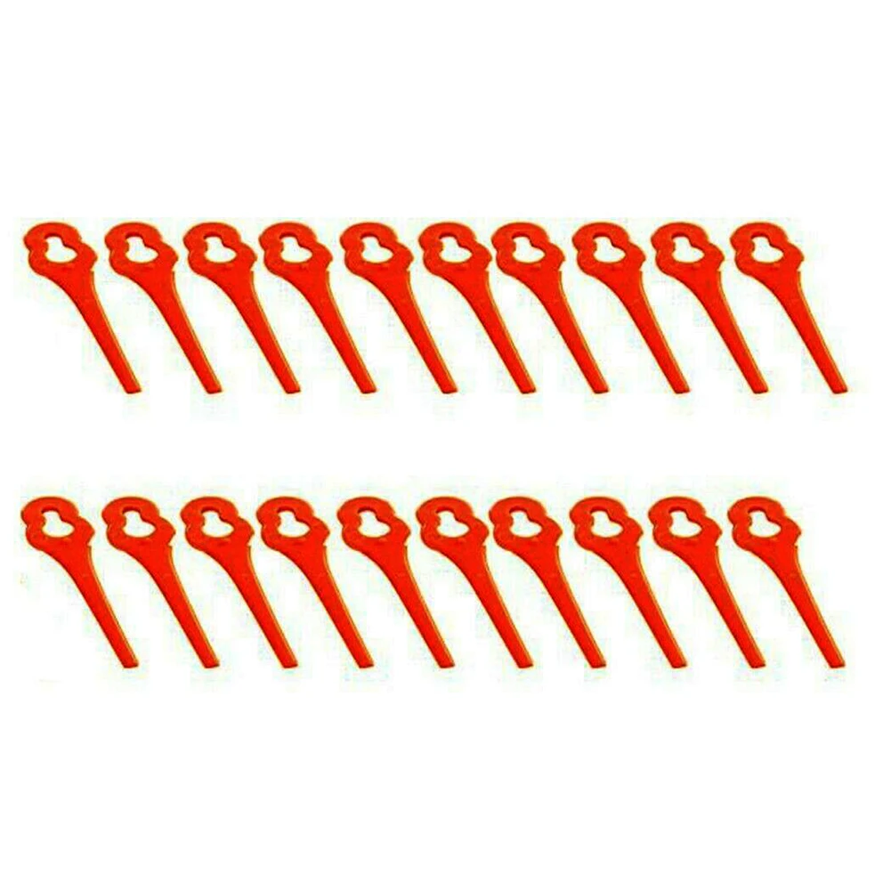 

Keep Your Lawn Looking Tidy with 20 Durable Plastic Blades for FUXTEC FX E1RT20 Cordless Strimmer Grass Trimmer