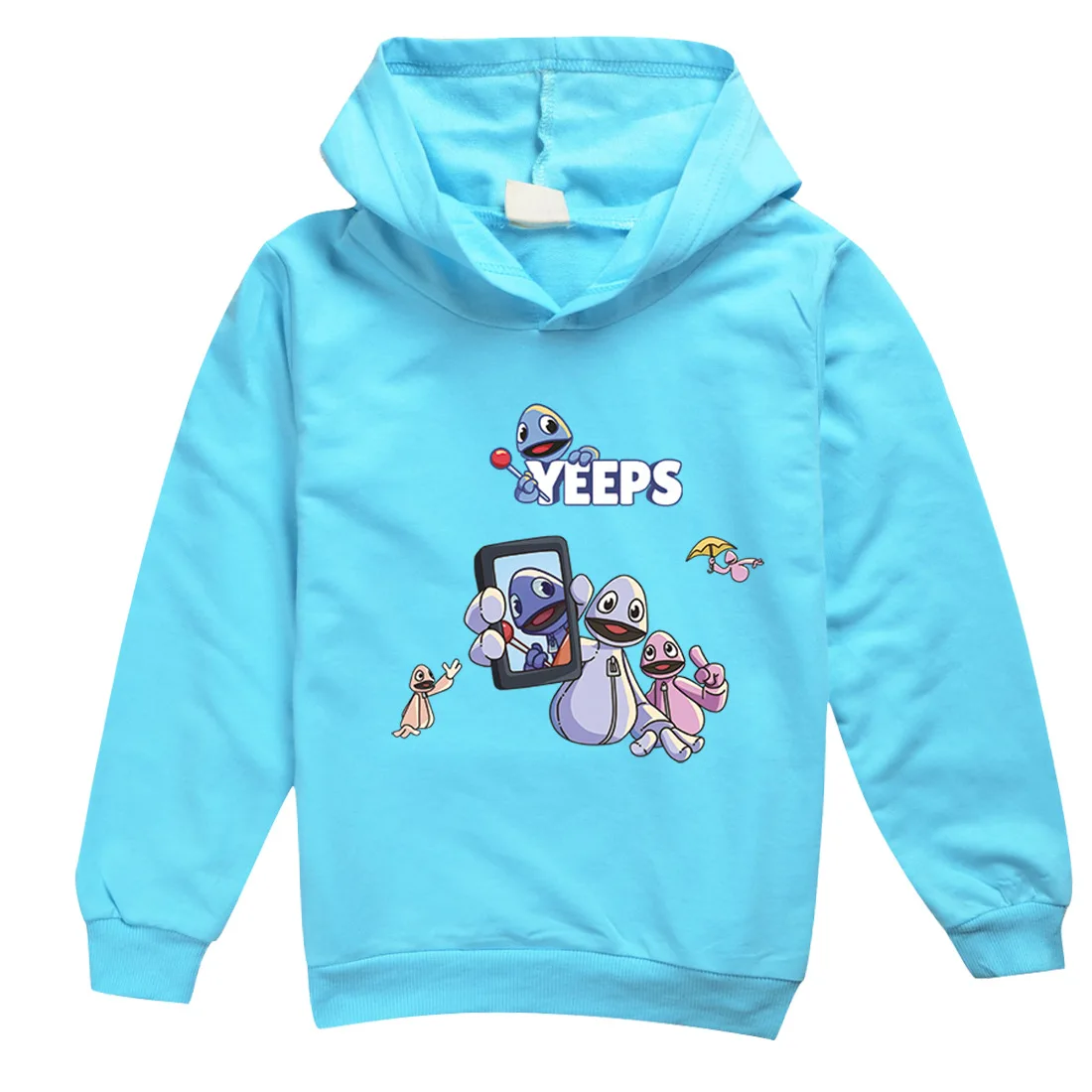 Фото Горячая игра Kawaii Yeeps Hide and Seek Толстовка Детская весенне-осенняя одежда Толстовки с капюшоном для мальчиков-подростков Пальто с героями мультфильмов для маленьких девочек №4
