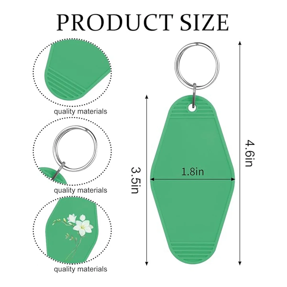 40 шт. пустой брелок для ключей в отеле с кольцами 20-цветный пластиковый