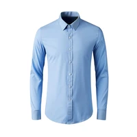 high quality luxury shirt men 2022 new spring summer bright button long sleeve fashion slim men shirt business leisure men shirt