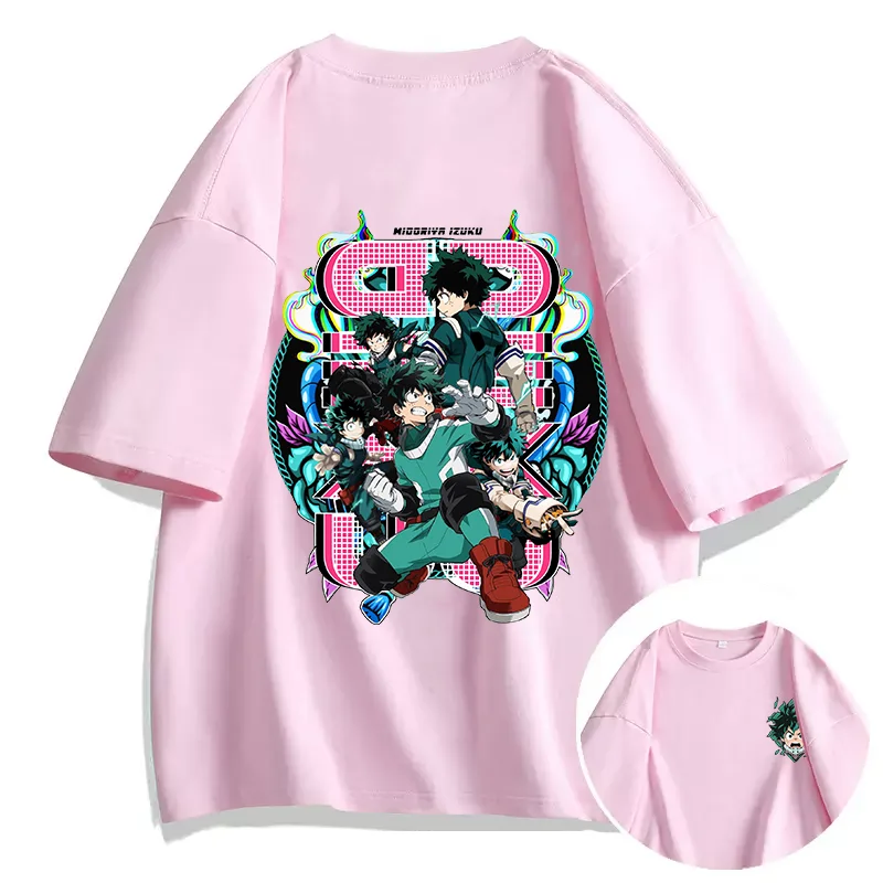 Аниме My Hero Academia IZUKU MIOORIYA футболка с принтом пара студенческая уличная спортивная