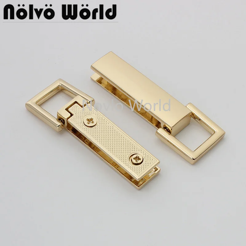 

5-25pairs 57*20mm light gold new arrive products metal connector buckle for chain bag zinc alloy material purse accessories