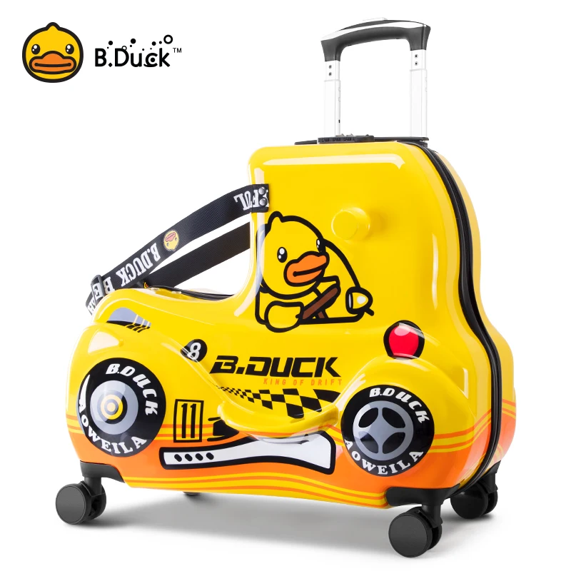 AO WEI LA Travel Suitcases PC Kids' Luggage Suitcase with Wheels Ride-On  Rolling Trolley Case Fits to Kid 2-12 Years Old 20 24