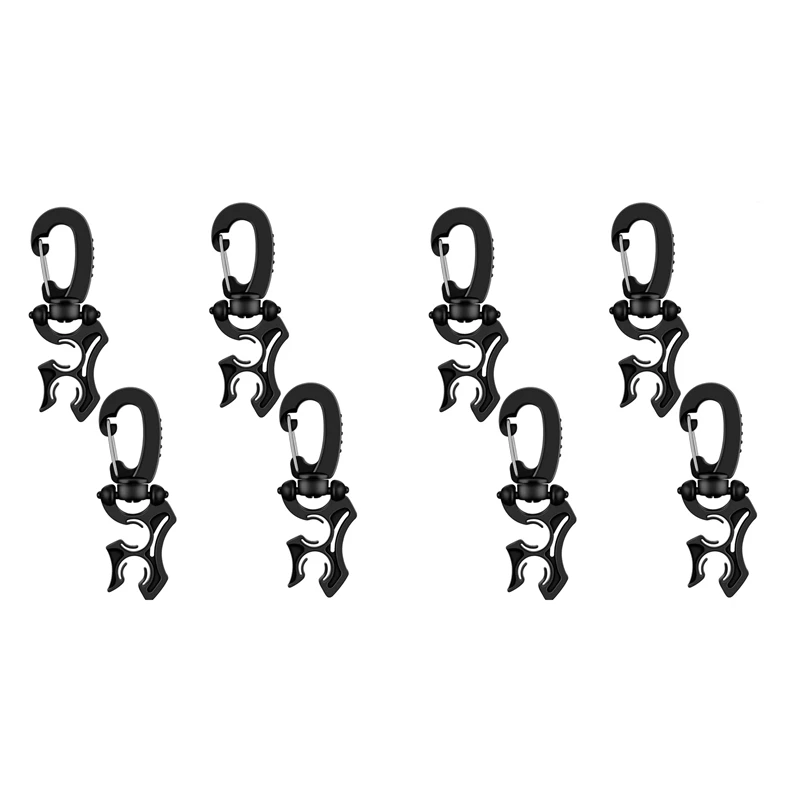 

8 Pcs Scuba Diving Double Hose Holder Clip Scuba Diving Double BCD Hose Clip Diving And Snorkeling Equipment Accessories