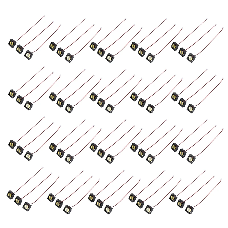 

RISE-60Pcs DC 12V 0.1A 2Pin 25Mm X25mm X10mm мини Бесщеточный Охлаждающий вентилятор, черный