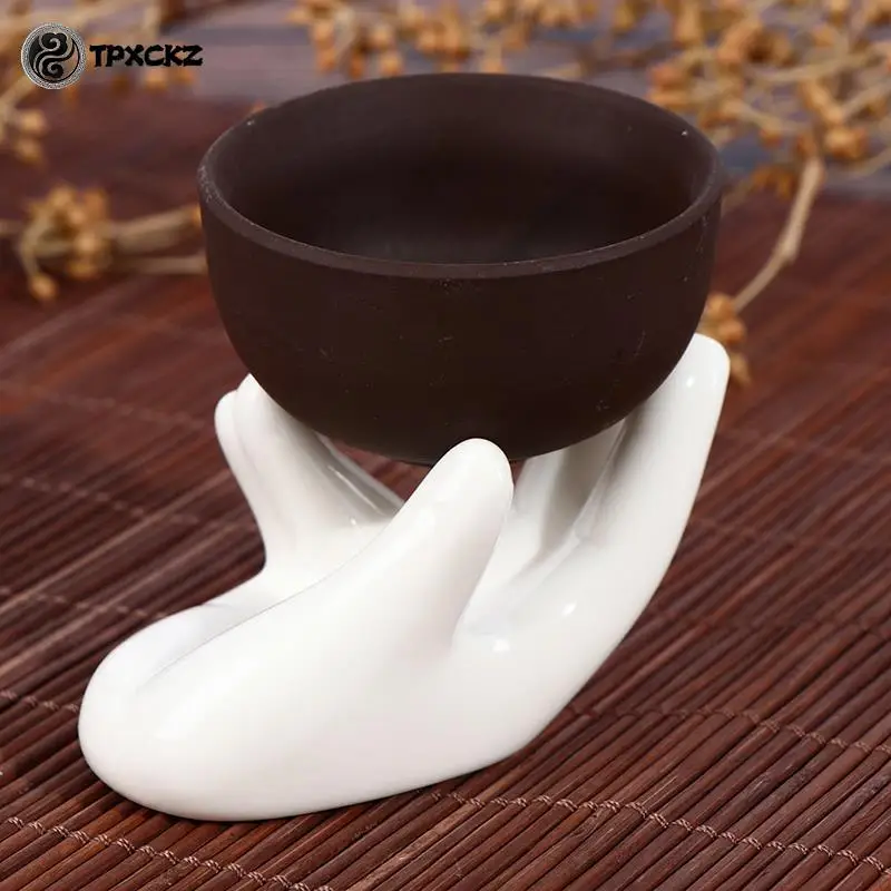 

Hand Shape Ceramic Soft Or Hard Boiled Egg Cup Holder (Egg Holder) For Breakfast Brunch Egg Holder Container Egg Tools