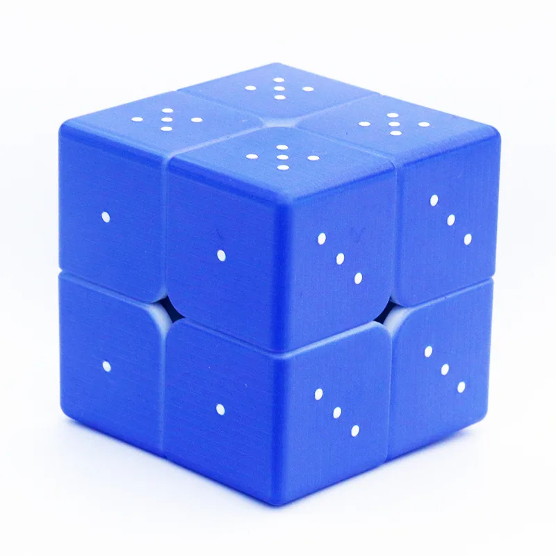 

3D Printing 2x2 Speed Cube Braille for The Blind Cube Puzzle Cubes Speed 2x2 Magic Cube Profession Cube Education Fidget Toys