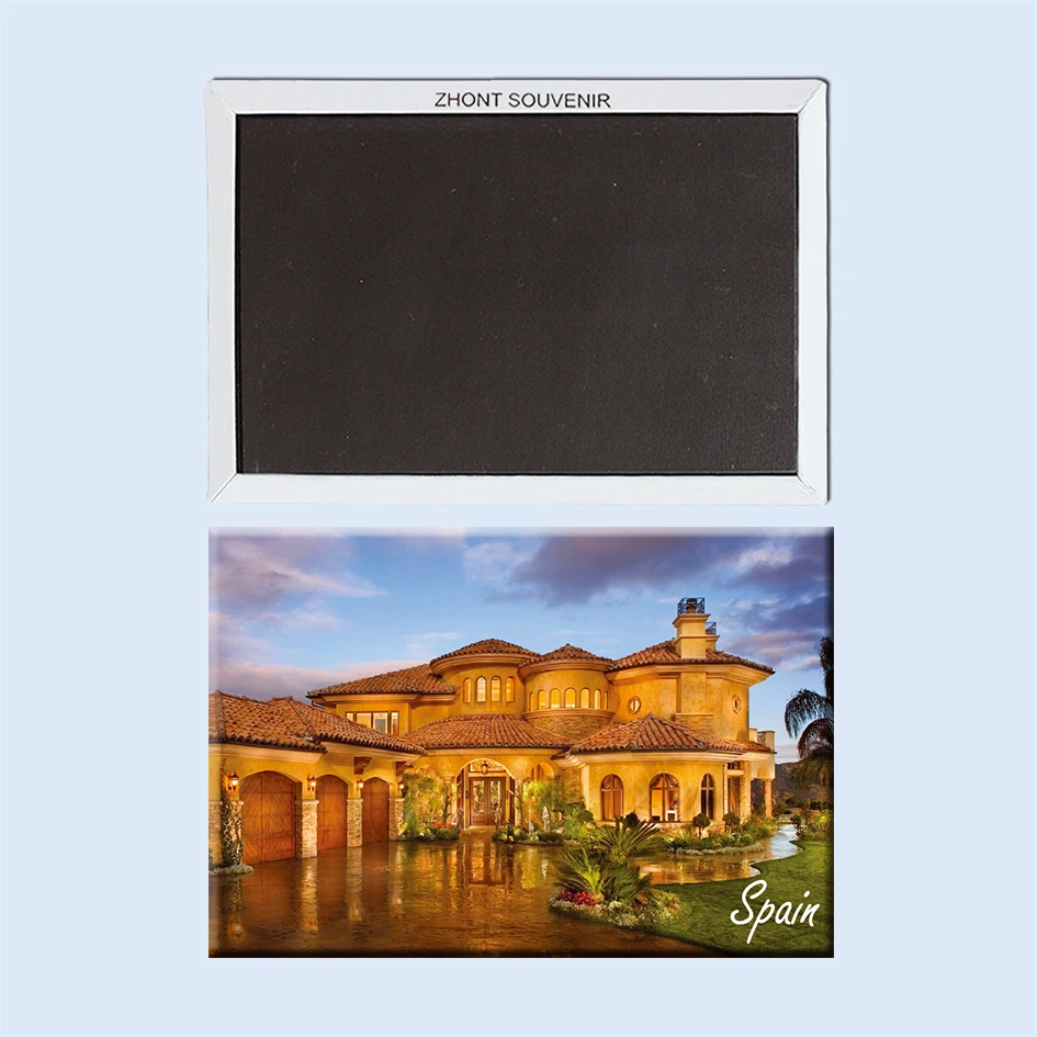 

spain old spanish villa for life 22724 Souvenirs of Tourist Landscape Magnetic refrigerator gifts for friends