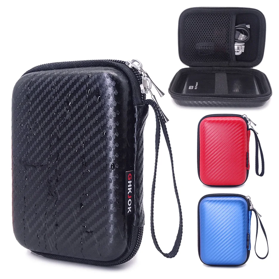 Черный синий органайзер для хранения жестких дисков мобильных устройств