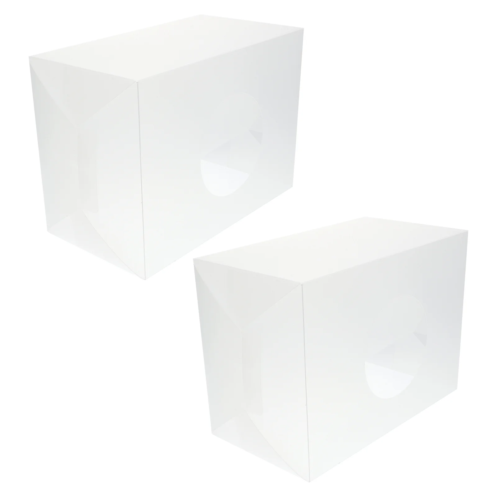 

2pcs Company Annual Lottery Box Assemble Lottery Box Transparent Lottery Boxes