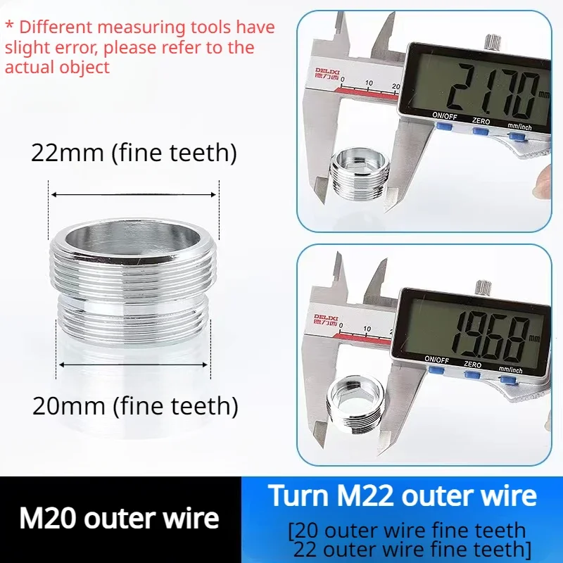 

16, 18, 20, 22, 24 мм G3/4 G1/2 к разъему M22, кухонный аэратор, барботер, адаптер для очистителя воды, адаптер для крана, удлиненная длина