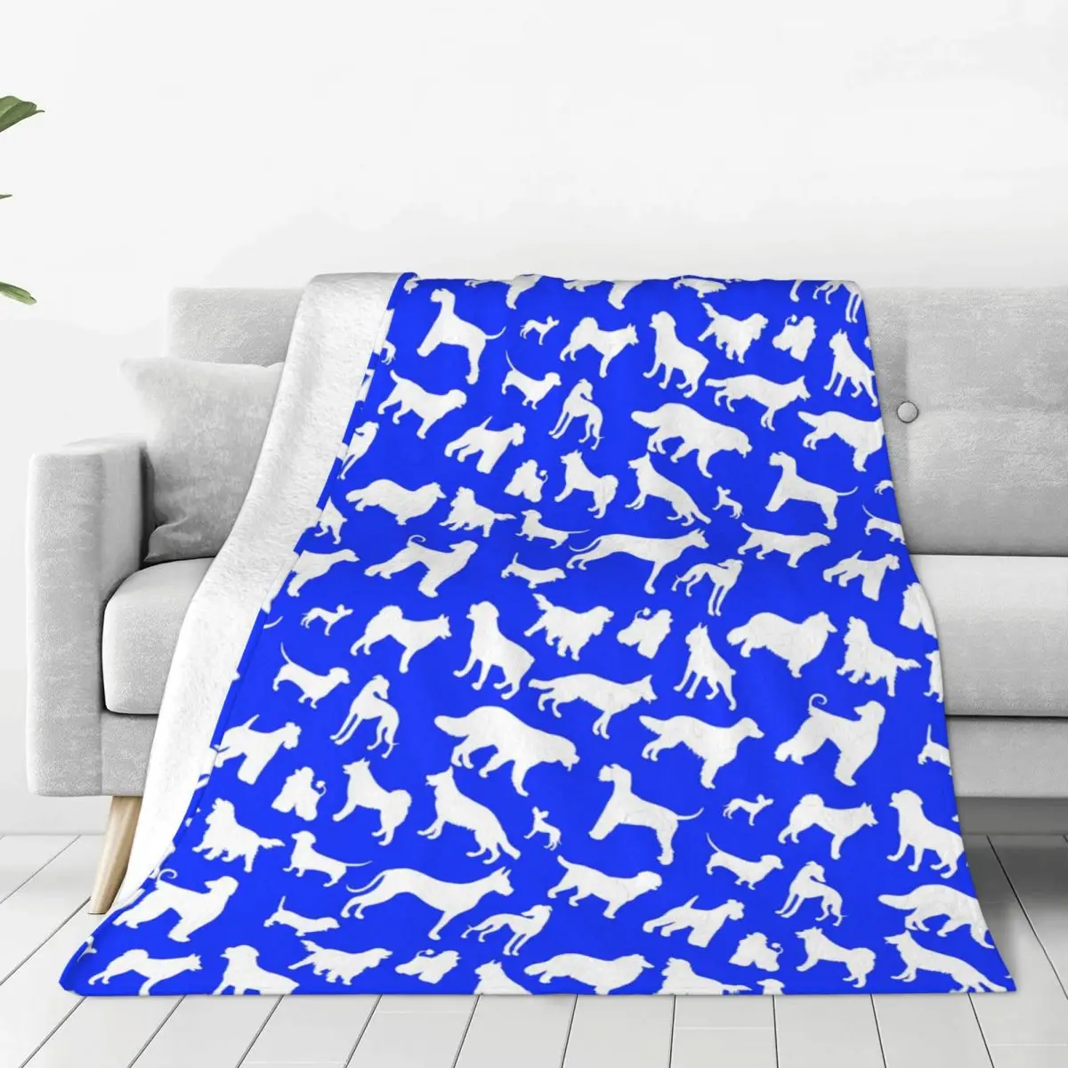 

Cute Dog Print Blanket Animal Travelling Flannel Throw Blanket Super Soft Couch Bed Design Bedspread Gift Idea