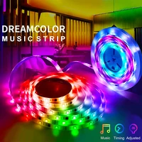 ws2811 led strip lights 5m 30m bluetooth alexa control luces rgb 5050 diode tape waterproof luz flexible fita for home festival