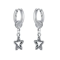 jewelry niche design cut out cross titanium steel stud earrings are universal for men and women