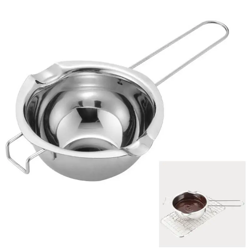 

1PC High Quality Chocolate Melting Bowl 304 Stainless Steel Chocolate Butter Cheese Caramel Melting Pot Household Kitchen Tools