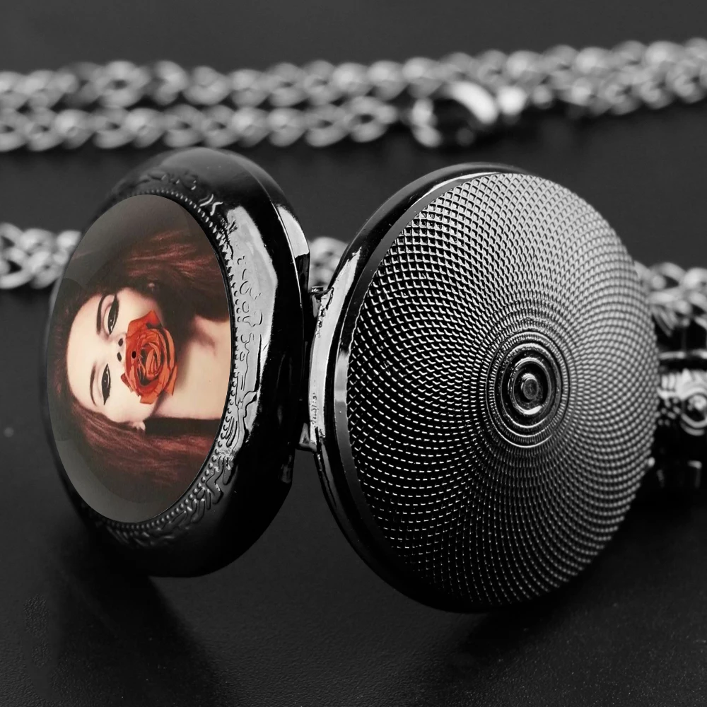 Модные кварцевые карманные часы Лана Дель Рей для мужчин и женщин