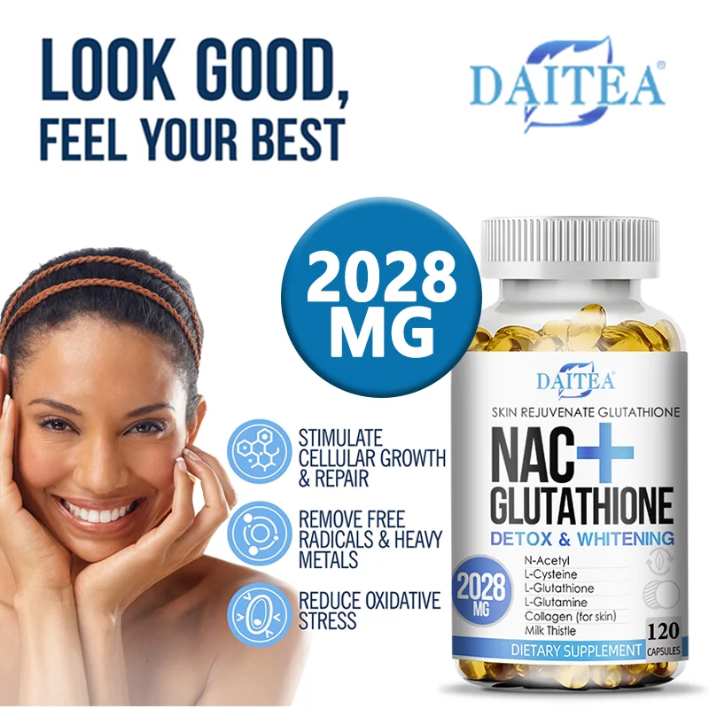 

NAC Supplement L-Glutathione Antioxidant-Kidney Liver Support Cleansing Detoxification and Repair-Reduces Liposomal Glutathione