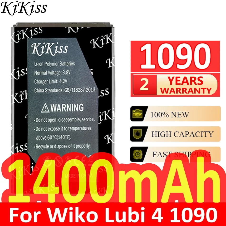 Аккумулятор KiKiss 1400 мАч для Wiko Lubi 4 1090 lubi4