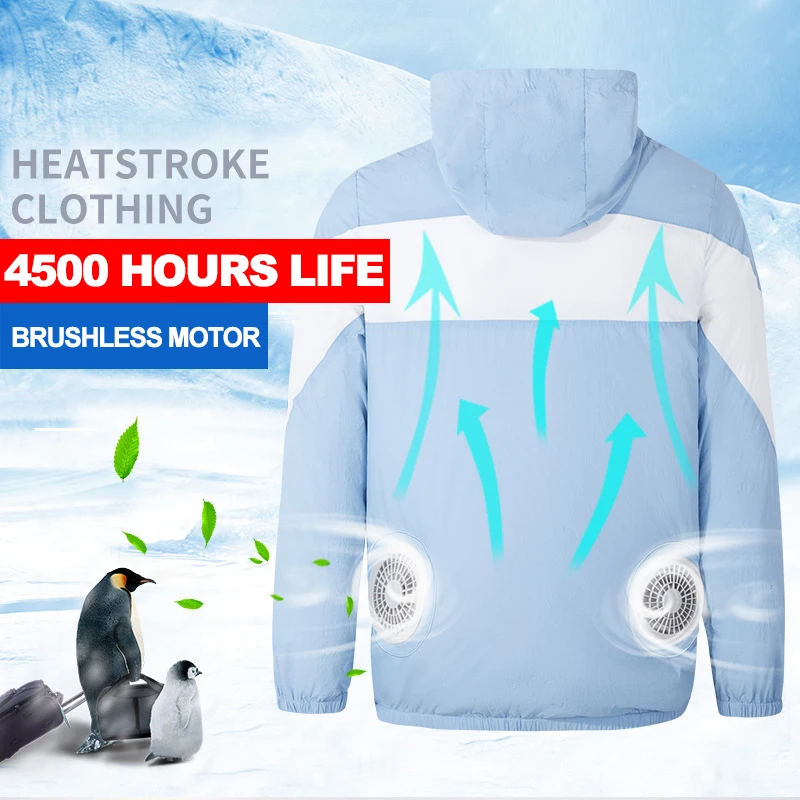 

Куртка охлаждающая для мужчин и женщин, ветрозащитный жакет для кондиционера, одежда с защитой от солнца, одежда для вентиляции, NC225, лето