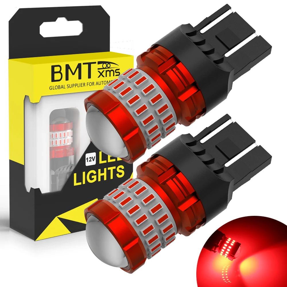 

BMTxms Red W21W 7443 7440 W21/5W 1156 BA15S 1157 BAY15D BAW15D BAZ15D P27/7W 3157 LED Car Brake Stop Tail Rear Light Signal Lamp