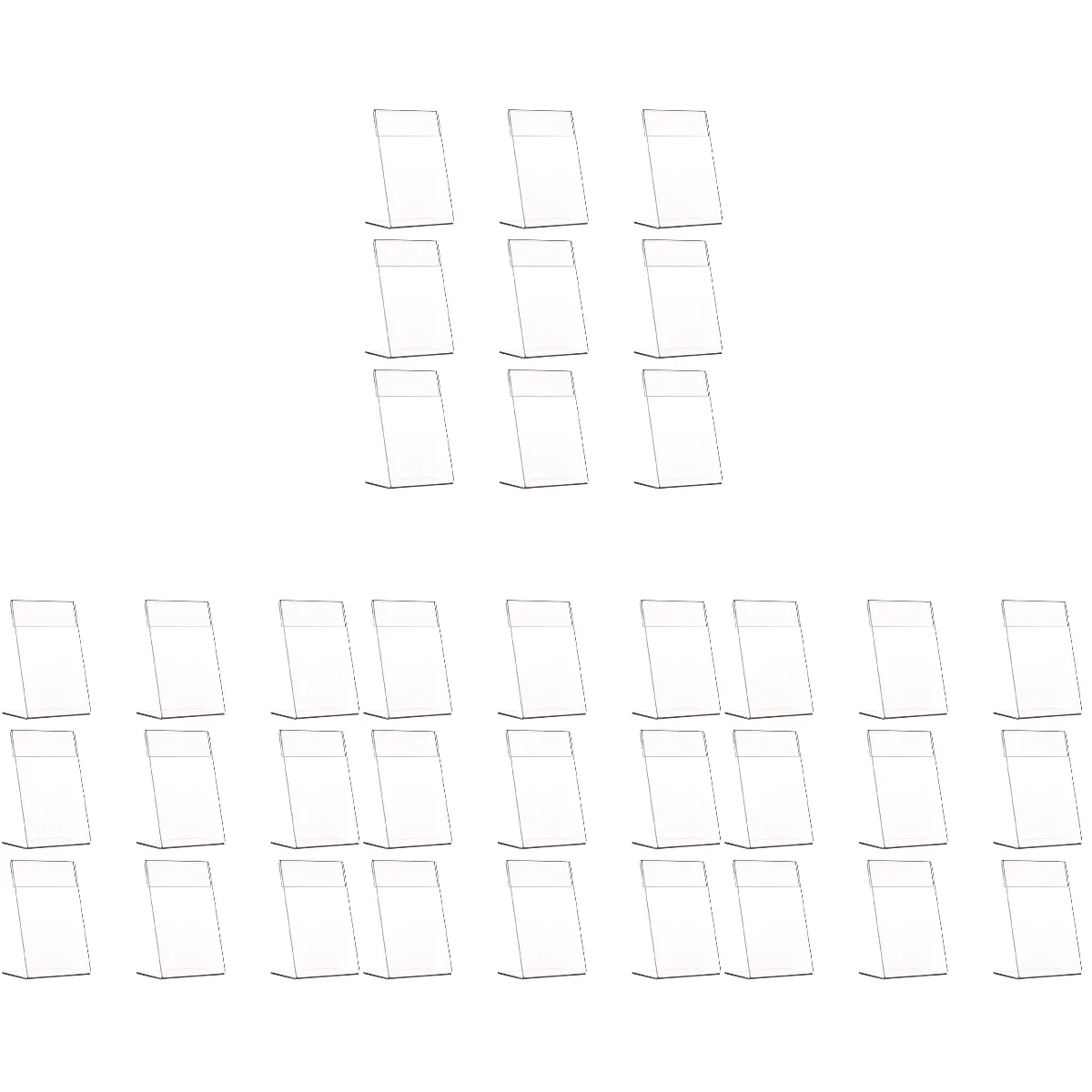 

Business Card Stand Acrylic Price Tag L-shaped Sign Holders Tags Showing Stand Clear Desktop Display Storage Transparent stands