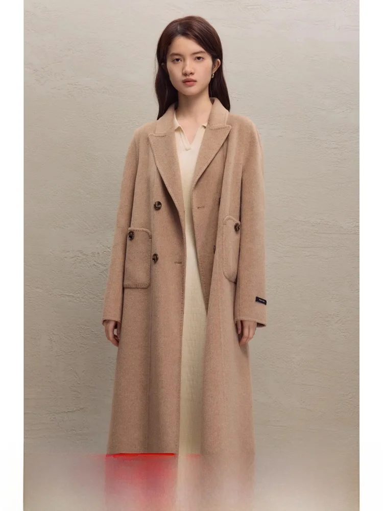 Ziqiao маленький мужской двусторонний дафлкот из ангоры женская зимняя новинка 2023