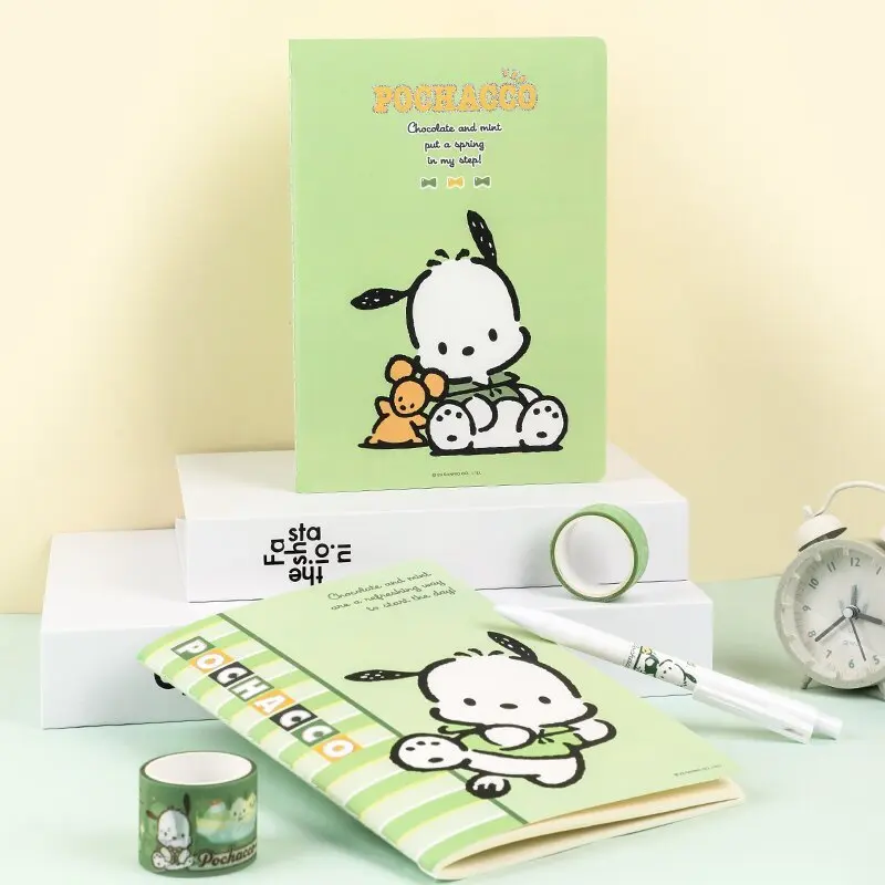 

2pcs New Sanrio Pochacco Series A5 Stitching Book Cartoon Cute Writing Notebook Students Kawaii Gifts Children Nicecute Bonus