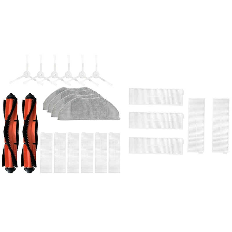 

Акция! 2 комплекта аксессуаров для пылесоса: 1 Набор сменных фильтров НЕРА и 1 набор основной щетки, боковая щетка, фильтр, набор ткани для шва...