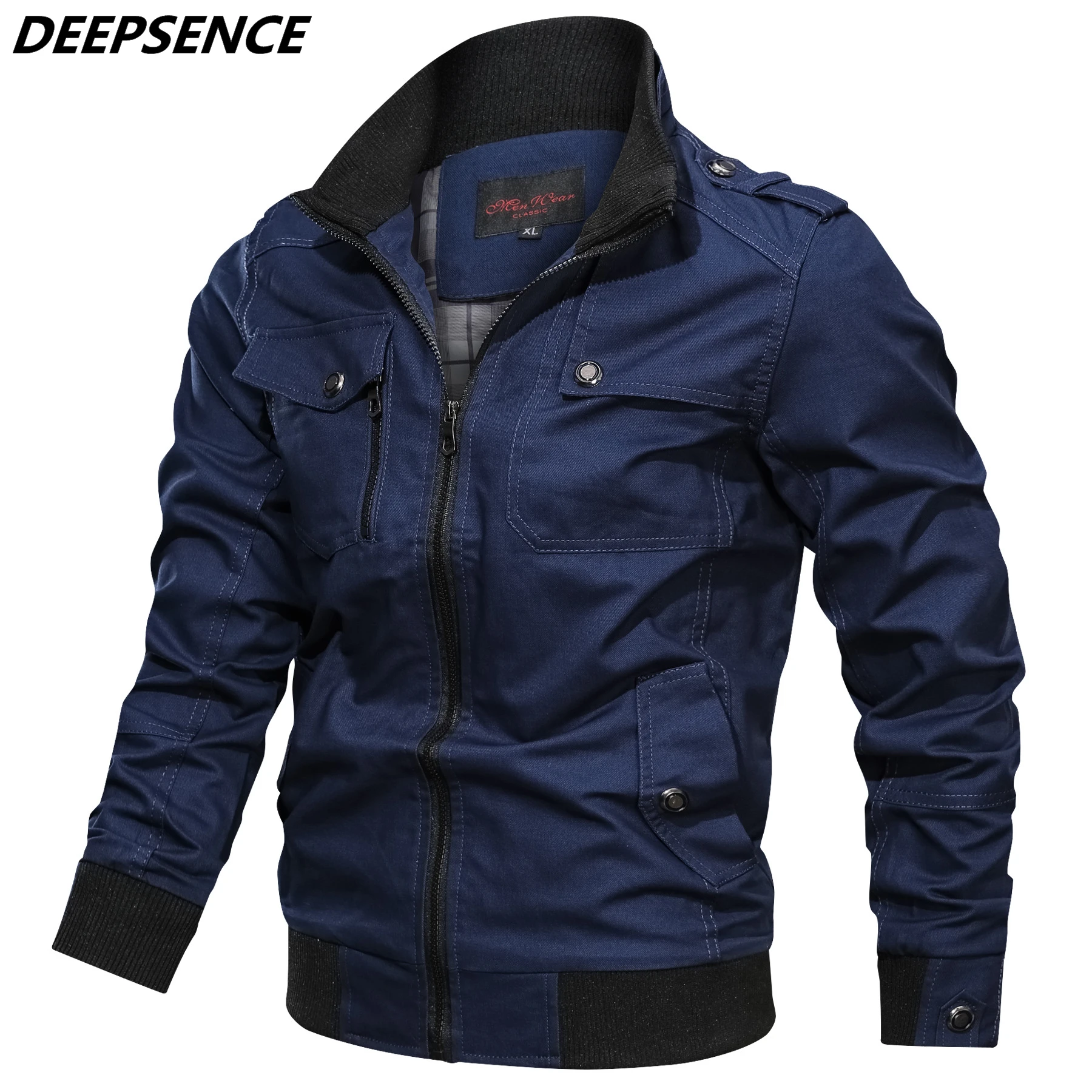 Men's Spring Autumn Jacket Slim Casual Bomber Jackets Coat Men's Military Tactical Jacket for Men Fashion Cargo Jacket Coat Men