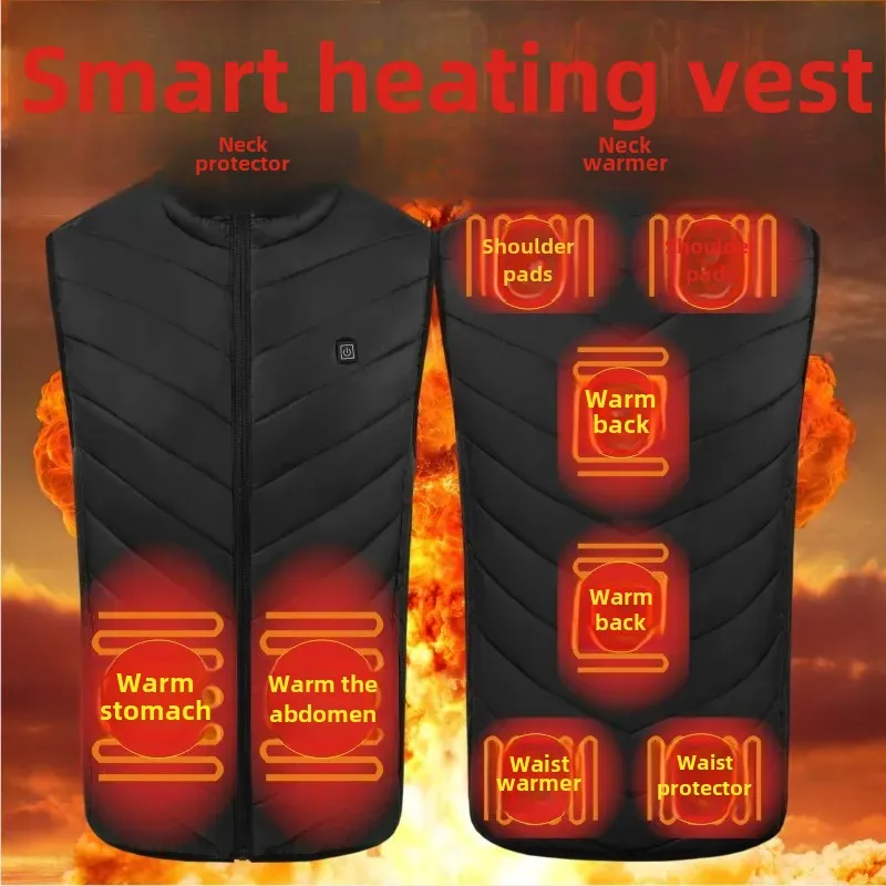 Мужская теплая куртка с воротником-стойкой USB-зарядкой