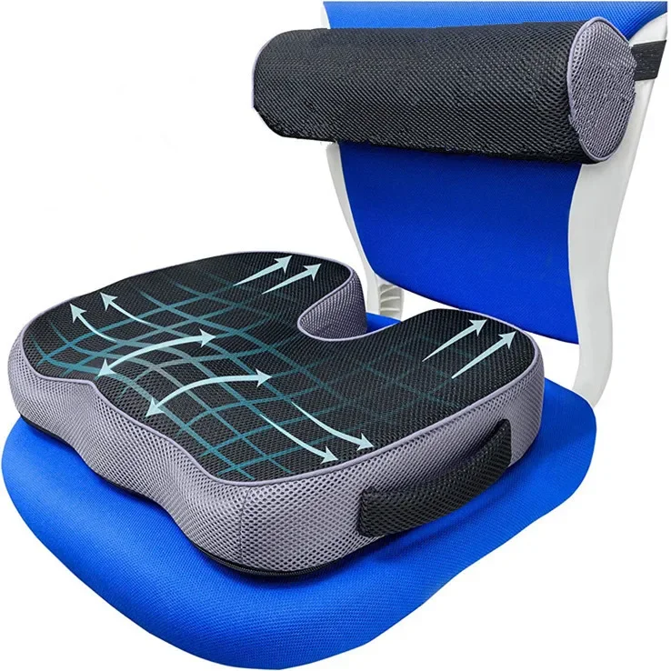 

Memory Foam Seat Cushion For Back Pain Coccyx Orthopedic Car Office Chair Wheelchair Support Tailbone Sciatica Relief Floor cush