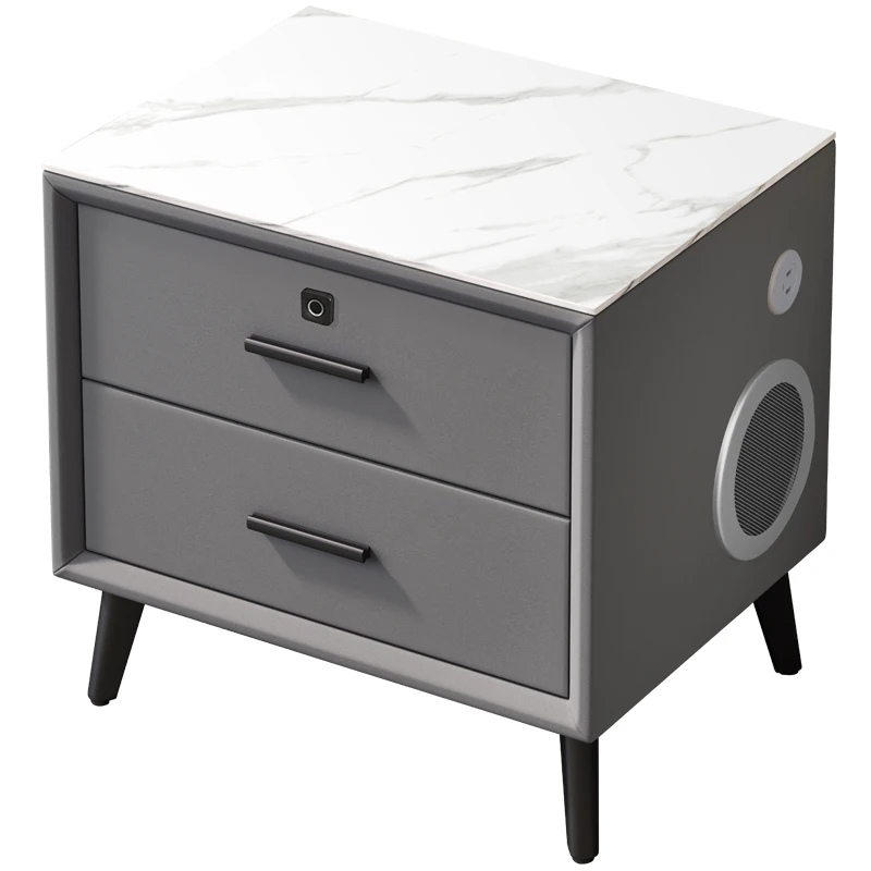 Stolik nocny dla graczy Luksusowy drewniany stolik Wyciszony prosty przemysłowy Moveis Para Quarto do sypialni