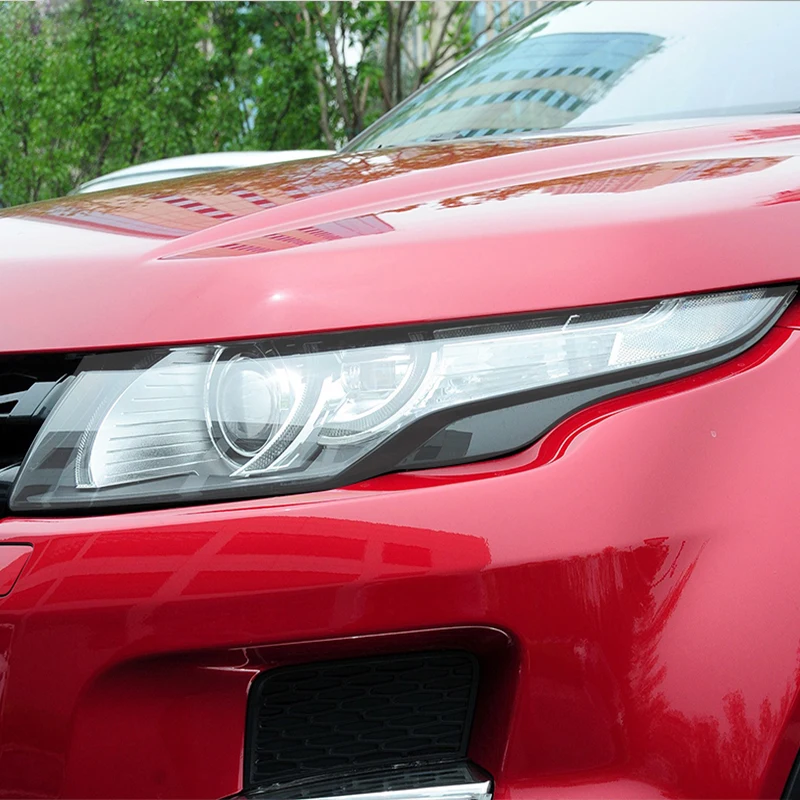 

Защитная пленка для автомобильного налобного фонаря дымчато-черного цвета, виниловая прозрачная наклейка из ТПУ для Range Rover Evoque L538 2012-2018