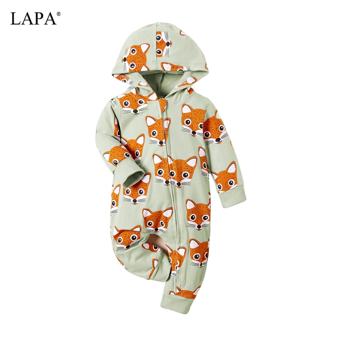 

LAPA Baby Unisex, 0-12m, Cute Printing Long Sleeve Solid Rompers Casual Spring Autumn Jumpsuits