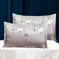 european style luxury jacquard envelope pillowcase 48x74cm adult pillowcase pillowcase decorative satin pillowcase
