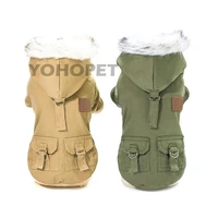 pet cats and dogs winter warm down jacket jacket medium and small dog chihuahua hooded clothes lightweight hoodie