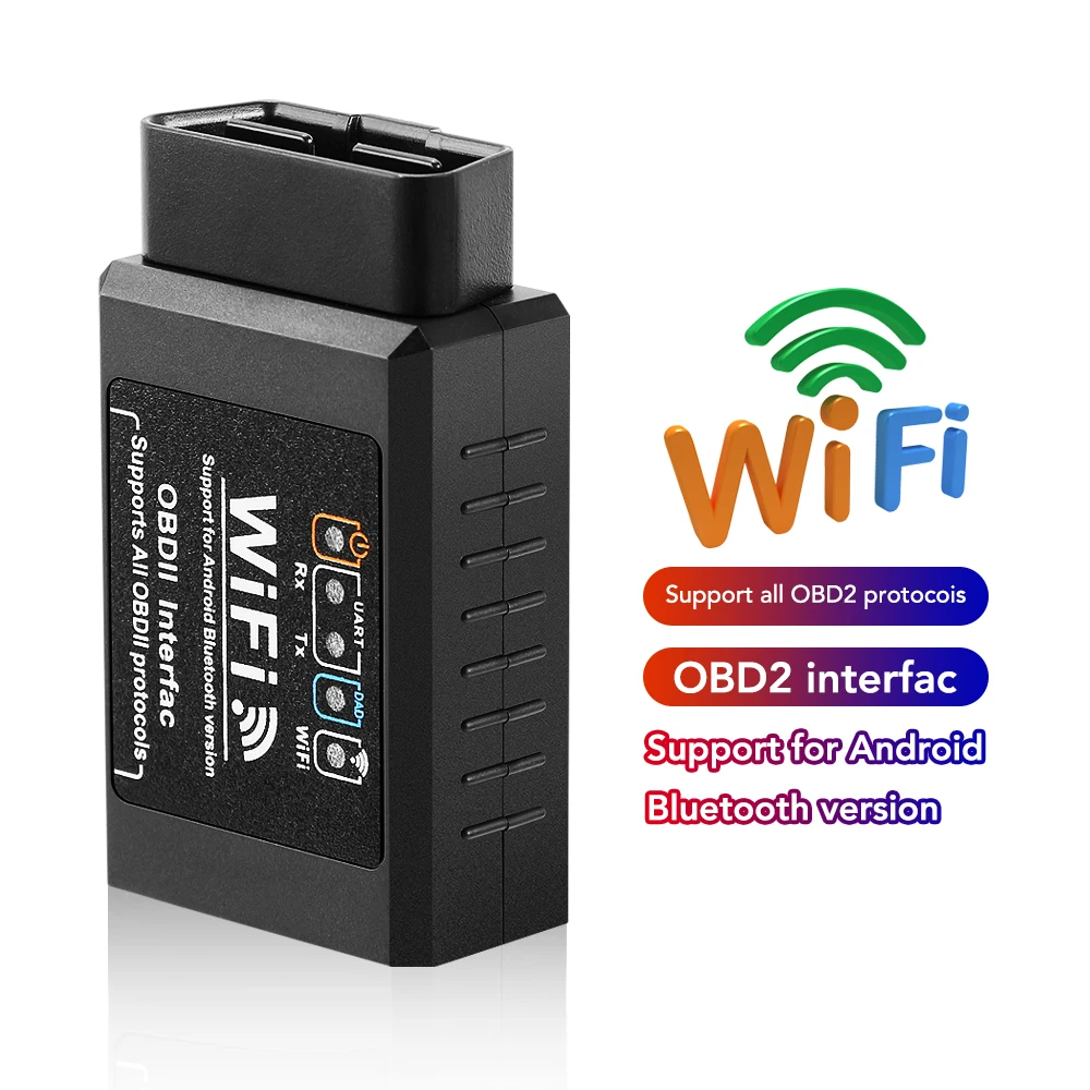 New ELM 327 V1.5 WIFI OBD2 WIFI Scanner Auto ODB2 ELM327 for Audi A3 A4 A5 C5 C6 8L 8P B6 B7 B8 C6 RS3 Q3 Q7 TT 8L 8V S3 keycha