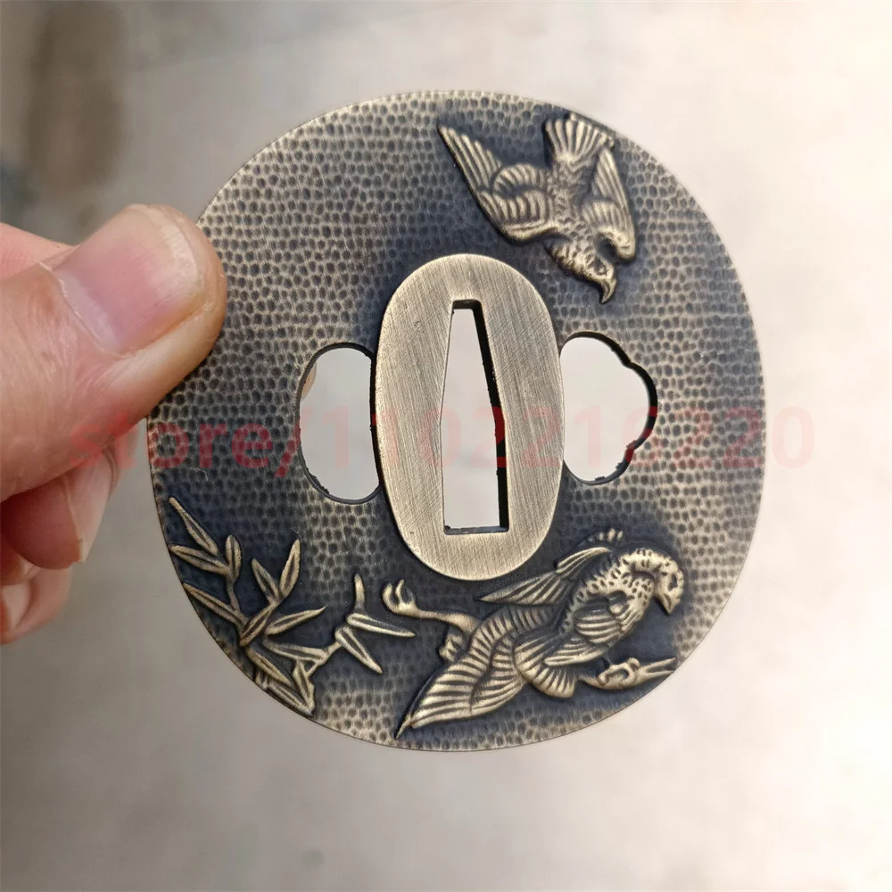 Защитная накладка из сплава Tsuba для настоящей японской детской фурнитуры
