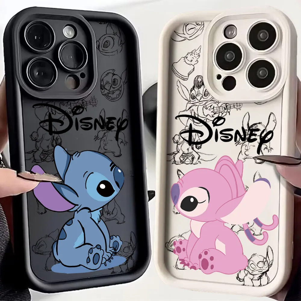 Популярный мультяшный Стич задняя крышка для OPPO A7 A15 A16 A17 A38 A53 A54 A55 A58 A60 A72 A76 A78 A94 A98