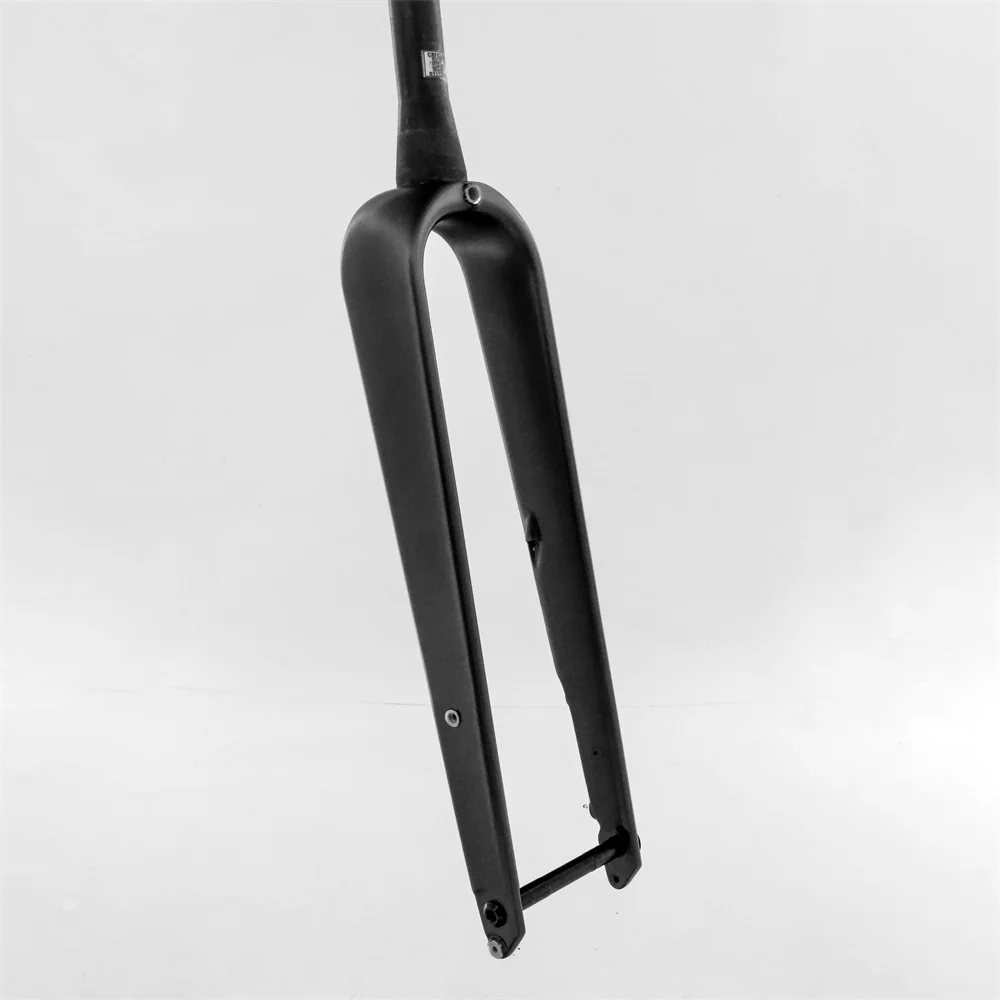 

Carbon 700C Gravel Bike Fork Disc Brake Thru Axle 100*12mm Max Wheelset 700*45C Bicycle Carbon Fork