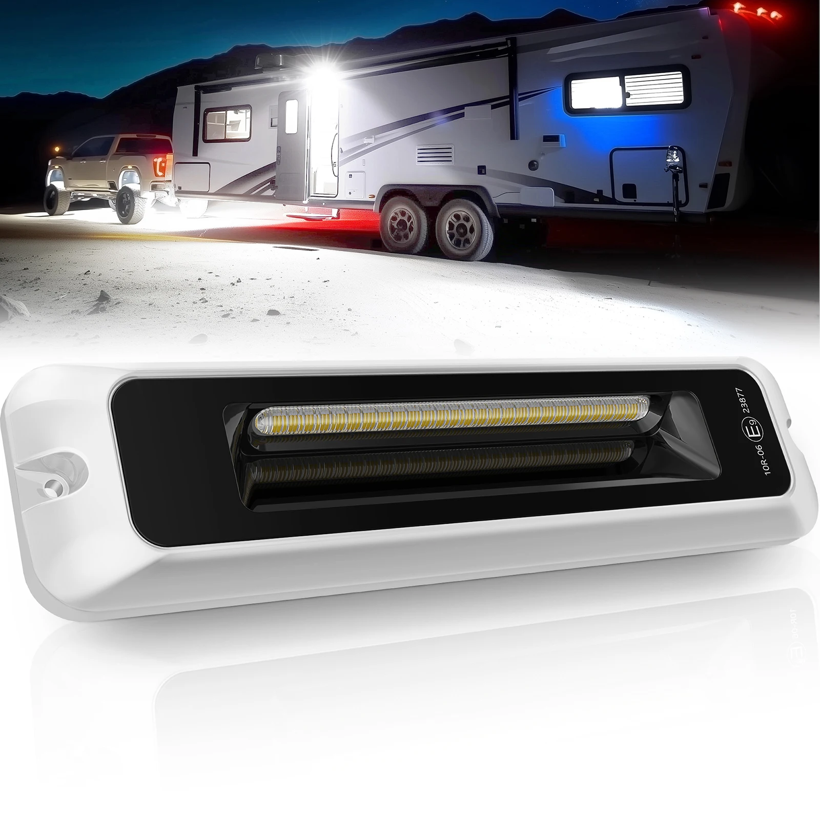 

MICTUNING 6-дюймовый внешний фонарь для крыльца на колесах 6000K уличный светодиодный тент для сада, кемпера, прицепа, грузовика, прихожей, лодки