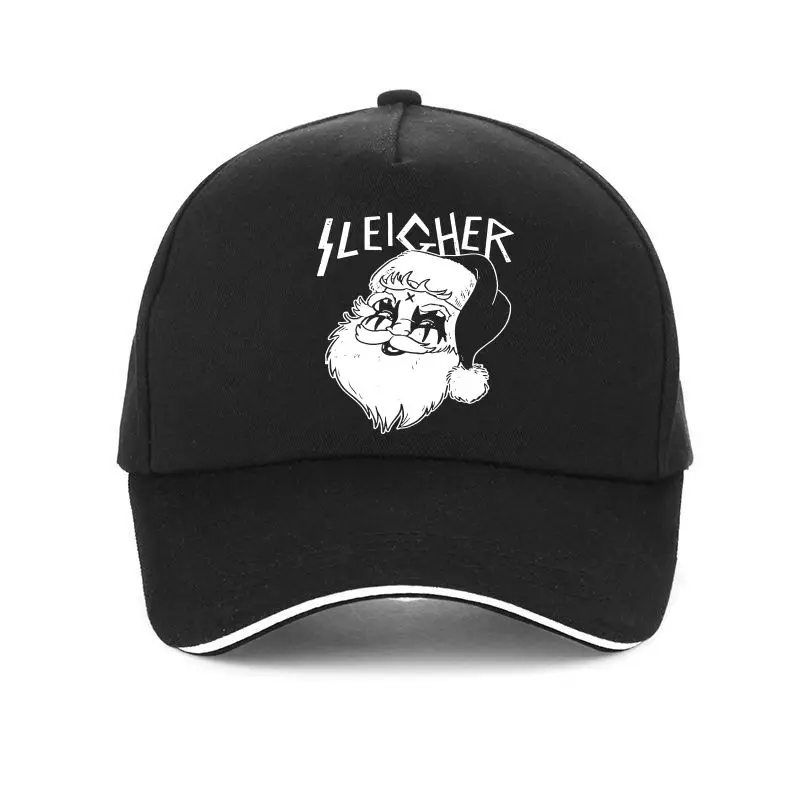 

Gorra con estampado de Santa Claus para hombre y mujer, gorro de béisbol de algodón, de Metal, color negro, nueva